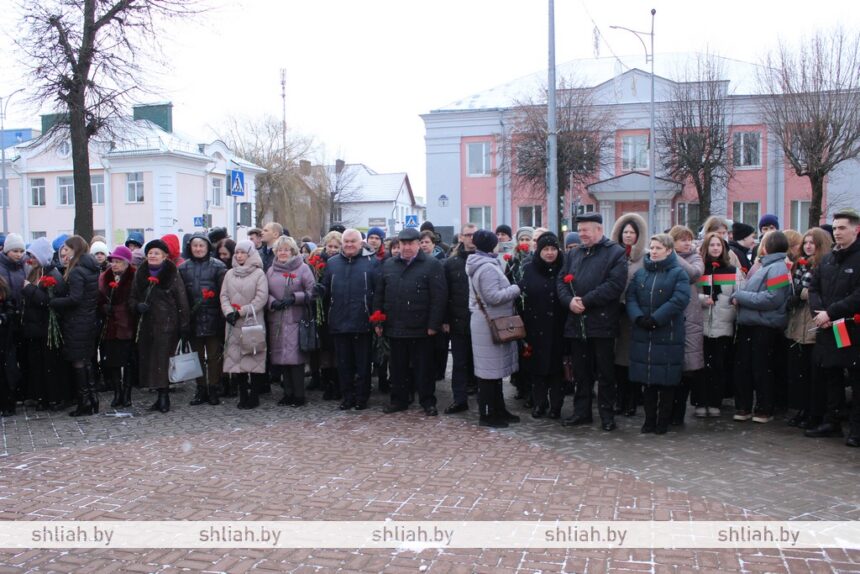 Участие в митинге накануне Дня защитников Отечества и Вооруженных Сил Республики Беларусь.