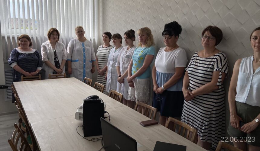 Сотрудники Сморгонского зонального ЦГЭ присоединились к Всебелорусской минуте молчания
